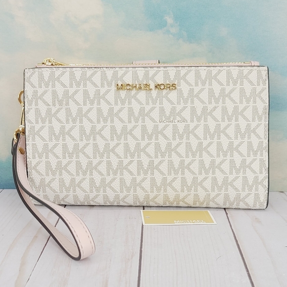 Michael Kors Double Zip Wristlet Wallet